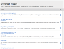 Tablet Screenshot of mysmallroom.blogspot.com