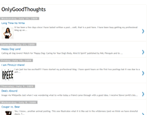 Tablet Screenshot of onlygoodthoughts.blogspot.com