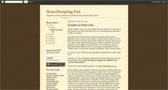 Desktop Screenshot of homedisciplingdad.blogspot.com