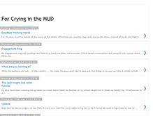 Tablet Screenshot of forcryinginthemud.blogspot.com