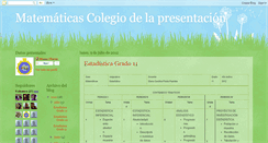 Desktop Screenshot of matematicascolegiodelapresentacion.blogspot.com