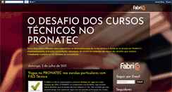 Desktop Screenshot of fabrico-cursostecnicos.blogspot.com