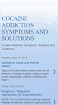 Mobile Screenshot of cocaineaddictionsymptomsandsolutions.blogspot.com