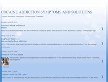 Tablet Screenshot of cocaineaddictionsymptomsandsolutions.blogspot.com