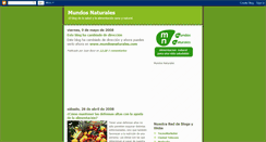 Desktop Screenshot of mundosnaturales.blogspot.com