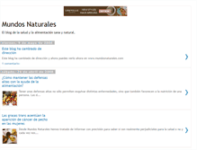 Tablet Screenshot of mundosnaturales.blogspot.com