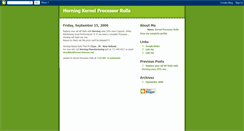 Desktop Screenshot of horningkernelprocessor.blogspot.com