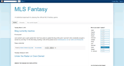 Desktop Screenshot of mlsfantasy.blogspot.com