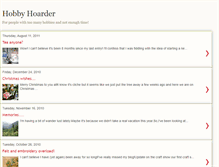 Tablet Screenshot of hobbyhoarder.blogspot.com