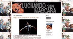 Desktop Screenshot of luchandosinmascara.blogspot.com