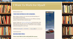 Desktop Screenshot of iwanttoworkformyself.blogspot.com