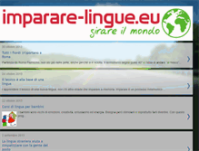 Tablet Screenshot of imparare-lingue.blogspot.com