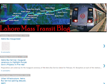 Tablet Screenshot of lahoremasstransit.blogspot.com