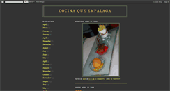 Desktop Screenshot of cocinadulce.blogspot.com