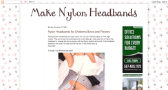 Desktop Screenshot of nylonheadbands.blogspot.com