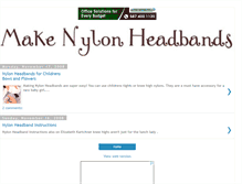 Tablet Screenshot of nylonheadbands.blogspot.com