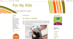 Desktop Screenshot of craftsformykids.blogspot.com