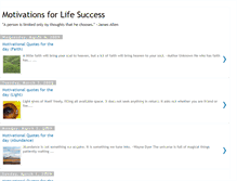 Tablet Screenshot of motivationsforlifesuccess.blogspot.com