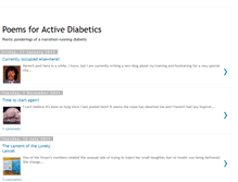 Tablet Screenshot of diabetespoetry.blogspot.com