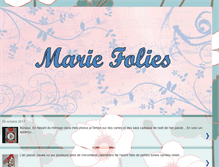 Tablet Screenshot of marie-folies.blogspot.com