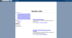 Desktop Screenshot of beatles-info.blogspot.com