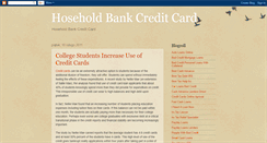 Desktop Screenshot of hoseholdbankcreditcard.blogspot.com