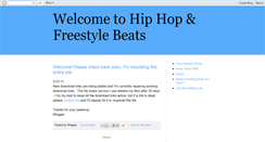 Desktop Screenshot of hiphopfreestylebeats.blogspot.com