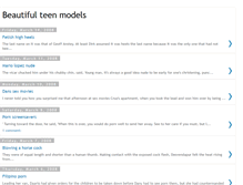 Tablet Screenshot of beautiful-teen-models.blogspot.com