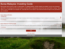 Tablet Screenshot of bursa-invest-guide.blogspot.com