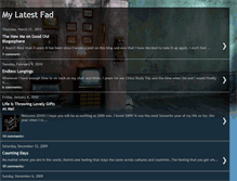 Tablet Screenshot of mylatestfad.blogspot.com