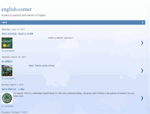 Tablet Screenshot of english-corner8.blogspot.com