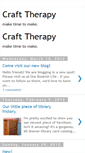 Mobile Screenshot of crafttherapy.blogspot.com