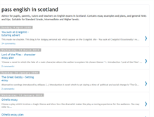 Tablet Screenshot of pass-english-in-scotland.blogspot.com