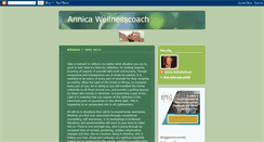 Desktop Screenshot of annicawellnesscoach.blogspot.com