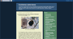 Desktop Screenshot of ecosistemas-subterraneos.blogspot.com