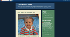 Desktop Screenshot of fulfillachildsdream.blogspot.com