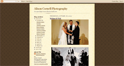 Desktop Screenshot of alisoncornellphotography.blogspot.com