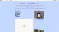 Desktop Screenshot of cristina-impressions.blogspot.com