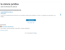 Tablet Screenshot of lacienciajuridica.blogspot.com