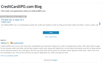 Tablet Screenshot of creditcardxpo.blogspot.com