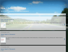Tablet Screenshot of howididit-sharepoint.blogspot.com