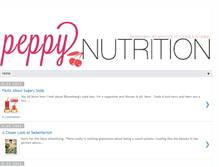 Tablet Screenshot of peppynutrition.blogspot.com