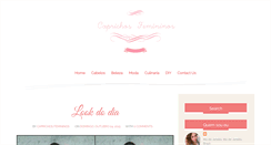 Desktop Screenshot of caprichosfemininos.blogspot.com