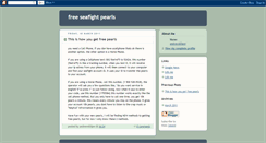 Desktop Screenshot of pearlsforseafight.blogspot.com