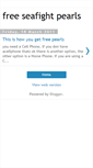 Mobile Screenshot of pearlsforseafight.blogspot.com