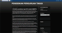 Desktop Screenshot of pendidikan-perguruan-tinggi.blogspot.com