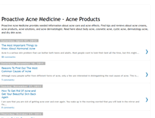 Tablet Screenshot of proactive-acne-medicine.blogspot.com