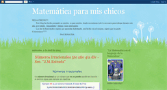 Desktop Screenshot of matematicaparamischicos.blogspot.com