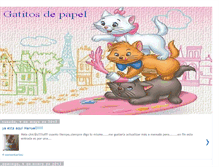 Tablet Screenshot of gatitosdepapel.blogspot.com