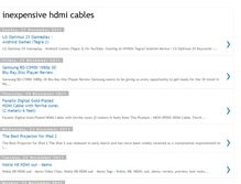 Tablet Screenshot of inexpensivehdmicables.blogspot.com